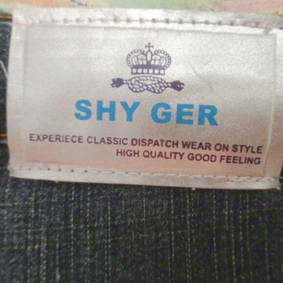 VTG Shyger EMBROIDERED Flare Size 12 33 JEANS Crop RHINESTONES Ruffle Hems BOHO - Picture 12 of 12